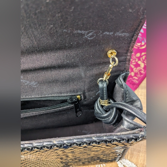 Whiting & Davis Black Chainmail Handbag - Picture 11 of 14